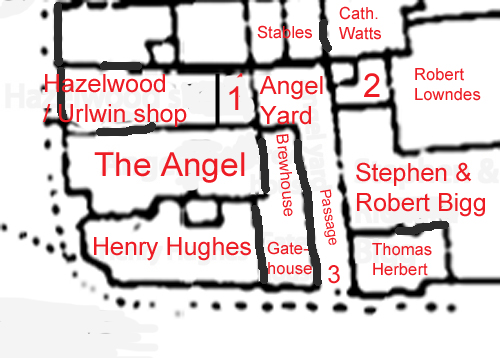 Plan of the Angel and surroundings